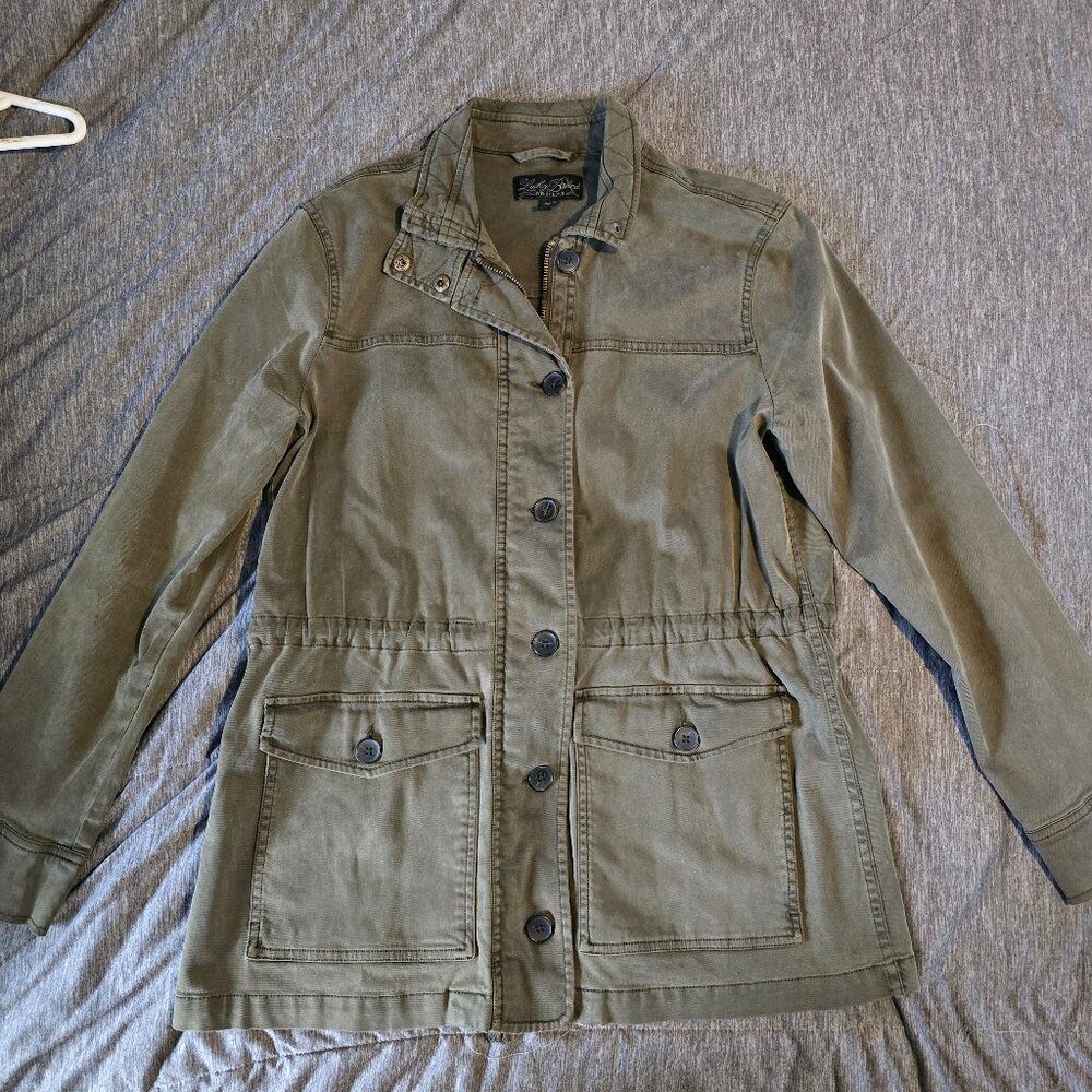 Lucky Brand Green Utility Military Style Women’s Jacket/Coat Size Medium